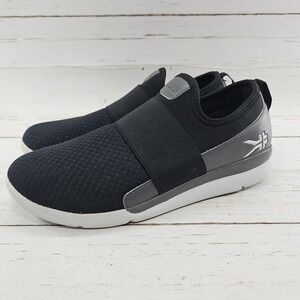 Kuru Ellie Size 10.5 Black Gray Slip On Sneaker Orthotic Comfort‎ Walking Shoes